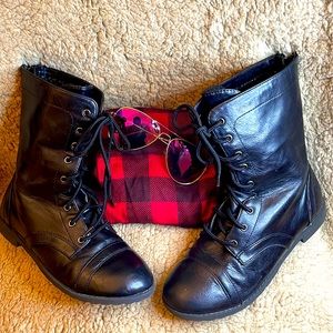Black Combat Boots